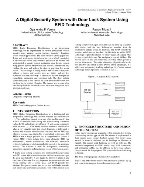 rfid security system pdf